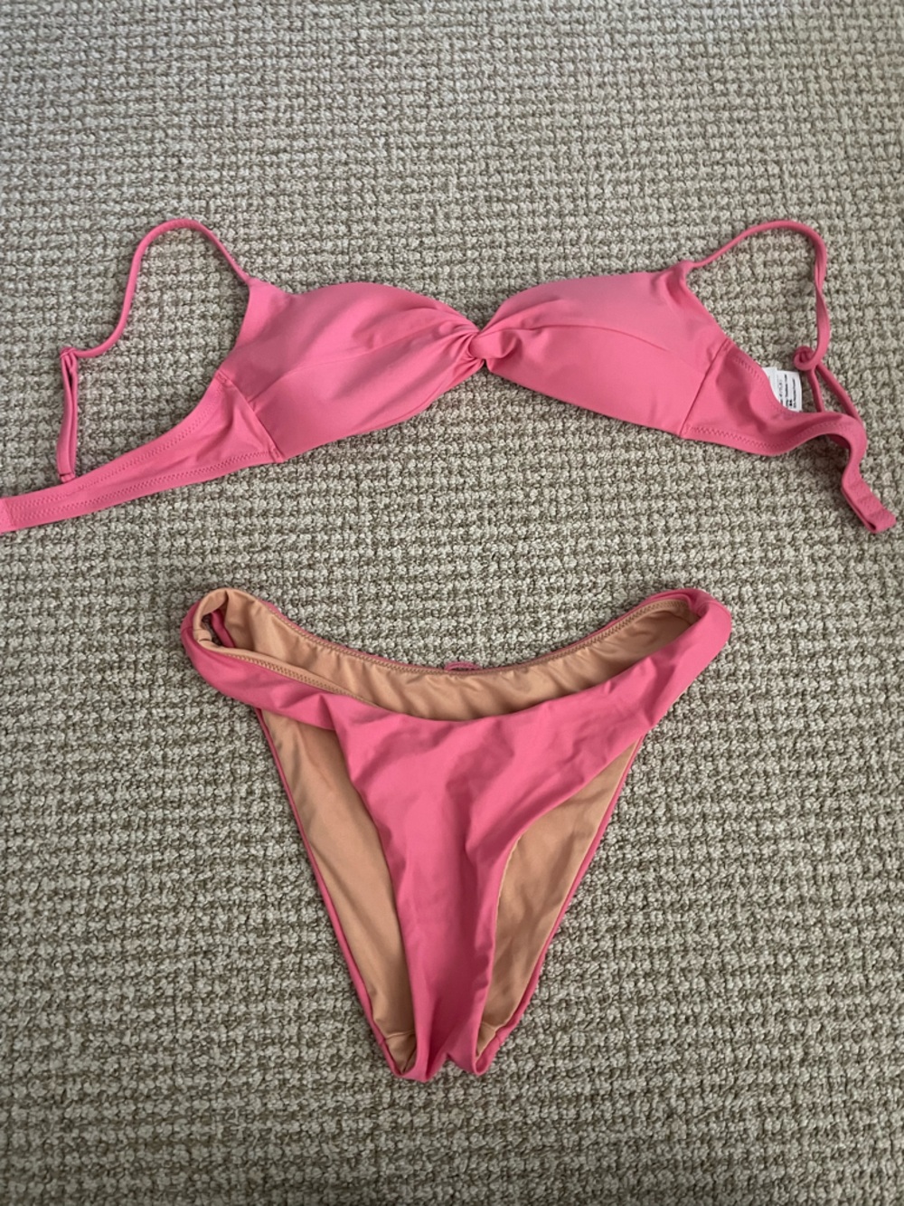 J. Crew Pink Cheeky Bikini Set